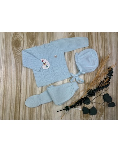 Conjunto Lana AF9515 Celeste