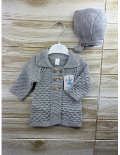 Abrigo Lana A7703 Gris