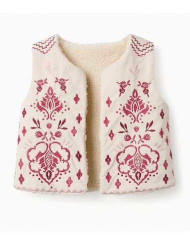 Vest Embroidery Light Grey ZY24003