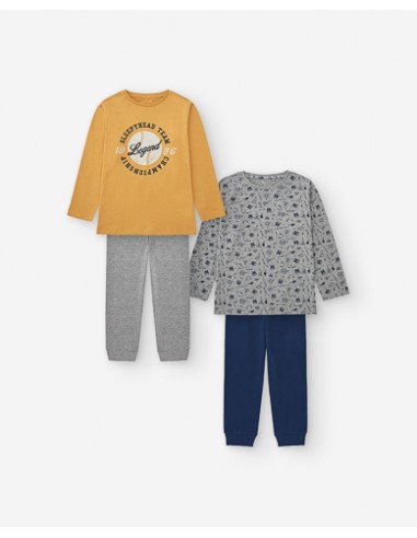 Pack 2 Pyjamas Jersey Mixed ZY24030