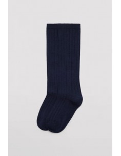Calcetin Alto Canalé Isabel Mora 02856 Marino