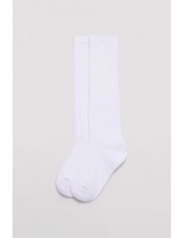 Calcetin Alto Canalé Isabel Mora Blanco 02856