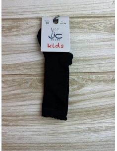 Calcetin Liso Jc Algodon Negro 52600