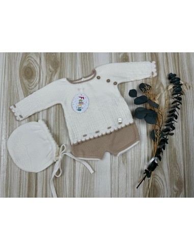 Conjunto Lana AF9551 Crudo/Camel