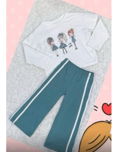 Conjunto Pantalon Cute Girls Verde