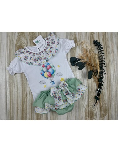 Conjunto Falda Braguita Globos 10363