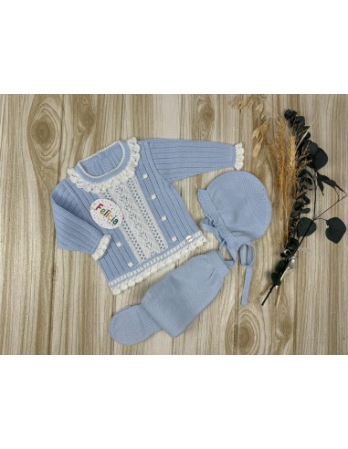 Conjunto Hilo AF9605 Cielo/Blanco