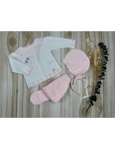 Conjunto Hilo AF9611 Blanco/Rosa