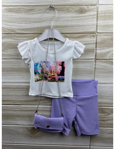 Conjunto Niña Pantalon Malva