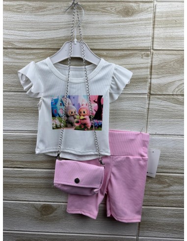 Conjunto Niña Pantalon Rosa