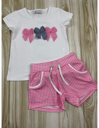 Conjunto Short Lazos Vichy