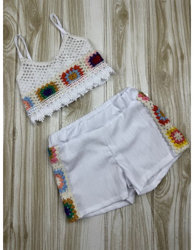 Conjunto Ganchillo Blanco