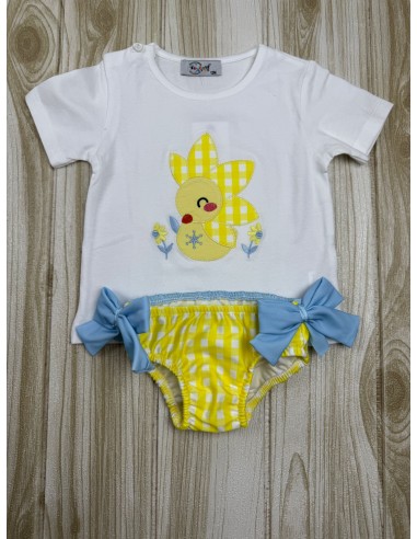 Conjunto Niña Baño Patitos 54