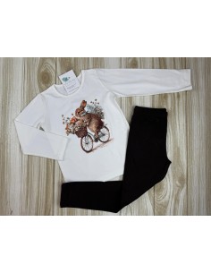 Conjunto Legging Conejo Marron