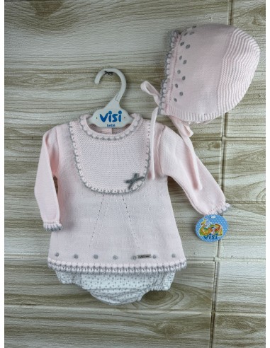 Conjunto Lana 50131 Rosa/Gris Jaspe