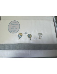 Sabana Franela Denenes Cuna F/B Globos F22802 D22802