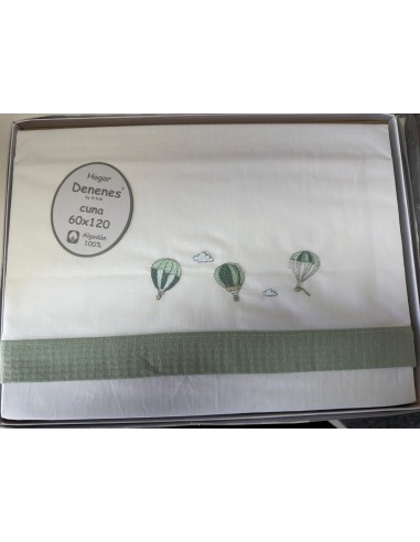 Sabana Franela Denenes Minicuna F/B Globos...