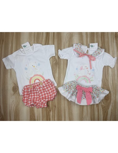 Conjunto Falda Braguita Niña Pata 10791