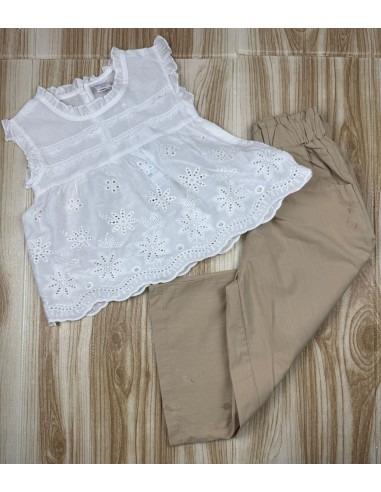 Conjunto Niña KG-ND9192-44 Beige