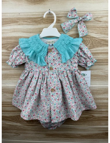 Jesusin Flores Cuello Plumeti Verde Agua 2799