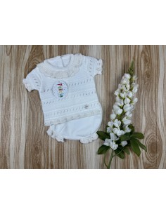 Conjunto Hilo AF9847 Blanco/Blanco Rayon