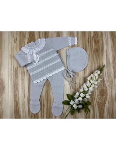 Conjunto Hilo AF9805 Gris/Blanco