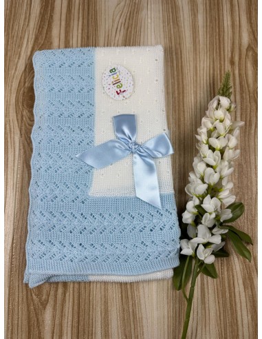 Toca Hilo AF9882 Celeste/Blanco