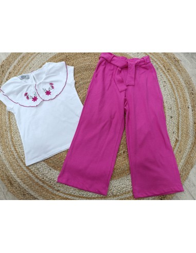 Conjunto Pantalon Palazzo Fucsia 204