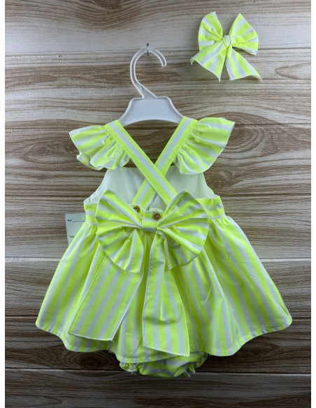 Jesusin Rayas Fluor Amarillo 27111 (Talla 6, 7 y 8 sin braguitas)