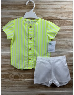 Conjunto Pantalon Rayas Fluor 27114