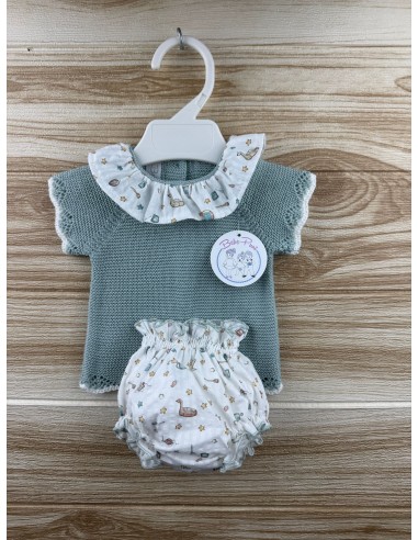 Conjunto Hilo 26324 Verde Empolvado
