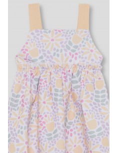 Vestido Niña Estampado Amarillo 263010