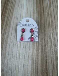 Pendiente Pequeño Fucsia