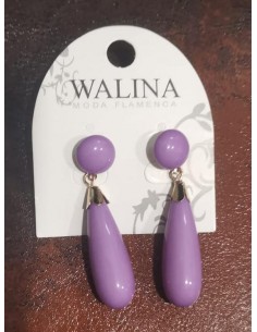 Pendiente Grande Lila