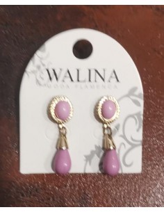 Pendiente Pequeño Lila Claro