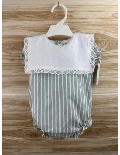 Pelele Rayas Verde 27157