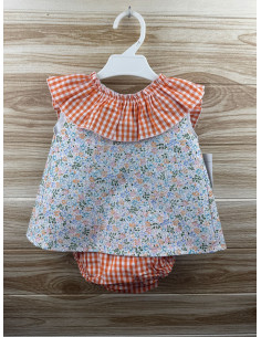 Jesusin Flores Cuello Vichy Naranja 27177
