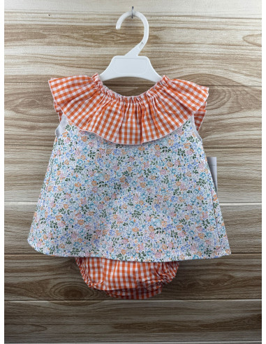 Jesusin Flores Cuello Vichy Naranja 27177