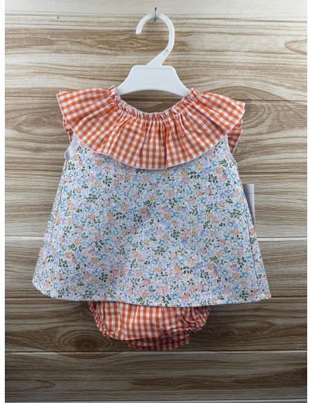 Jesusin Flores Cuello Vichy Naranja 27177