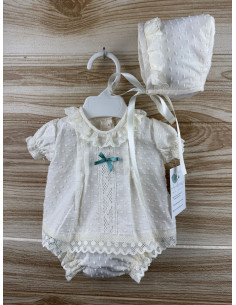 Jesusin Plumeti Beige M/C Lazo Verde 27181