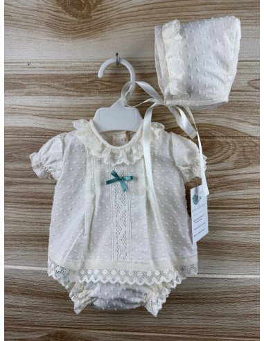 Jesusin Plumeti Beige M/C Lazo Verde 27181