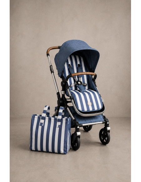Colchoneta + Bolso Universal Rayas