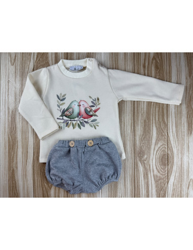 Conjunto Braguitas Pajaritos 10944