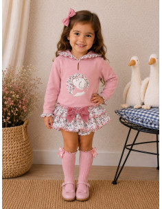 Conjunto Falda Braguitas Perritos 10730