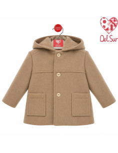 Trenca Bebe Capucha "Paño" Del Sur Art.3994 Camel