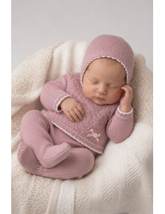 Conjunto Polaina Lana 26C2020 Rosa Empolvado
