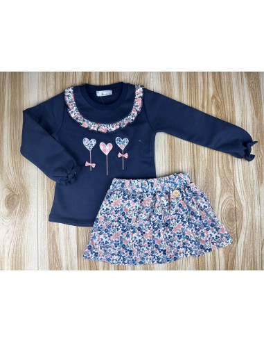 Conjunto Niña Falda Pantalón 10979