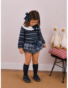 Conjunto niña Jersey Lana