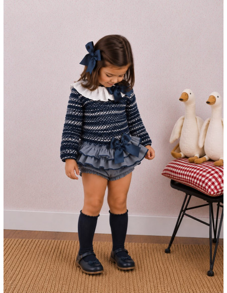 Conjunto niña Jersey Lana