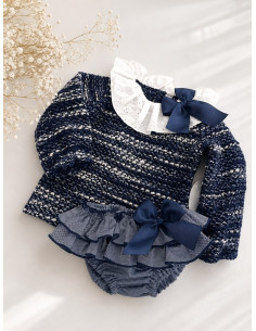 Conjunto niña Jersey Lana 2